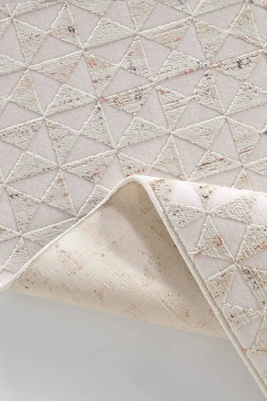 Lidya 16111 Dikdörtgen Tozumaz Makine Halısı 120X180 - Krem 3