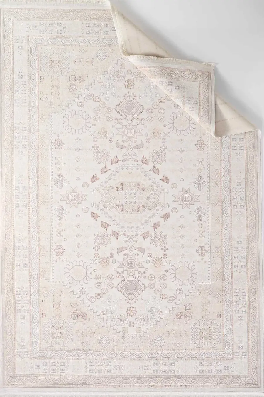 Lidya 16112 Dikdörtgen Tozumaz Makine Halısı 120X180 - Multi 5