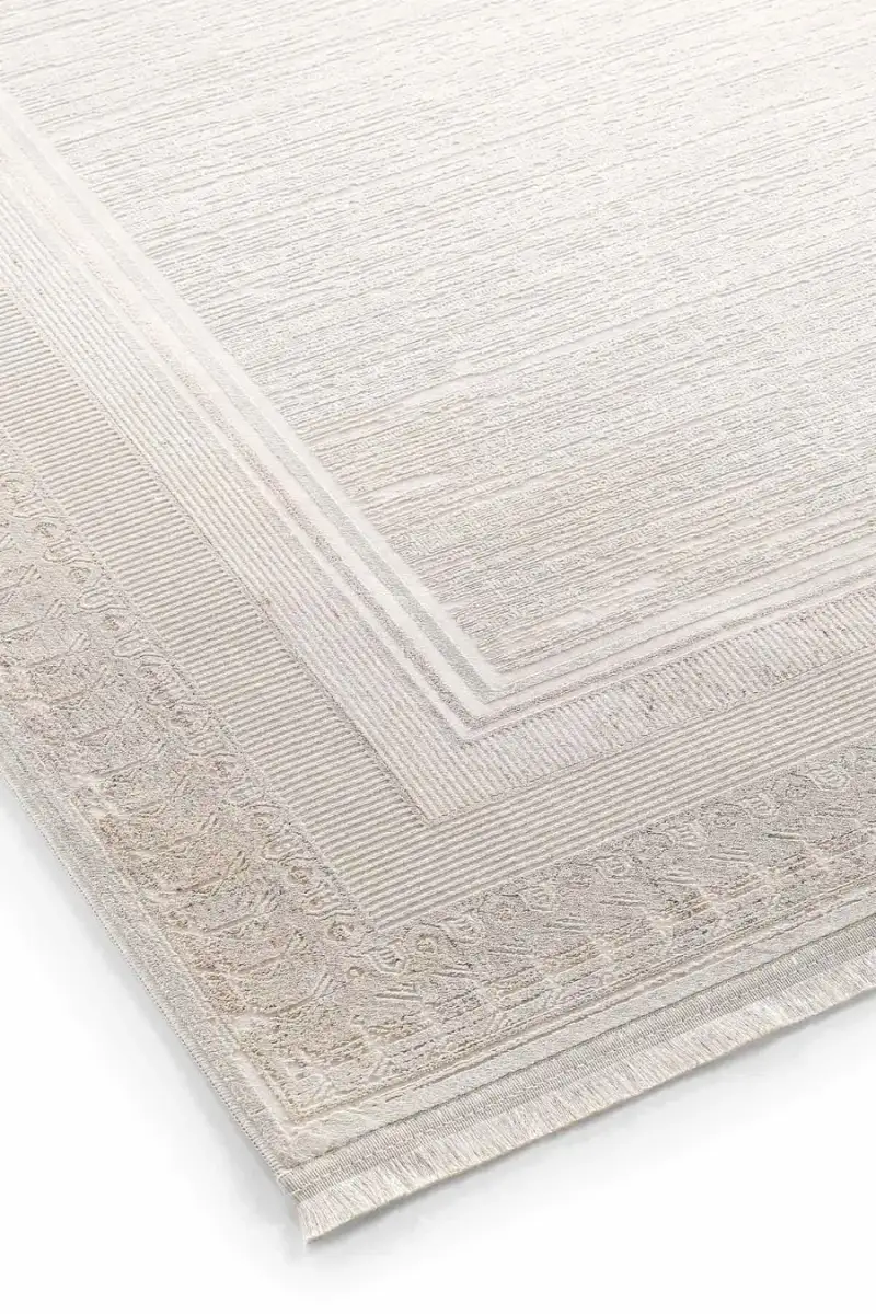 Lidya 16113 Dikdörtgen Tozumaz Makine Halısı 160X230 - Vizon 3