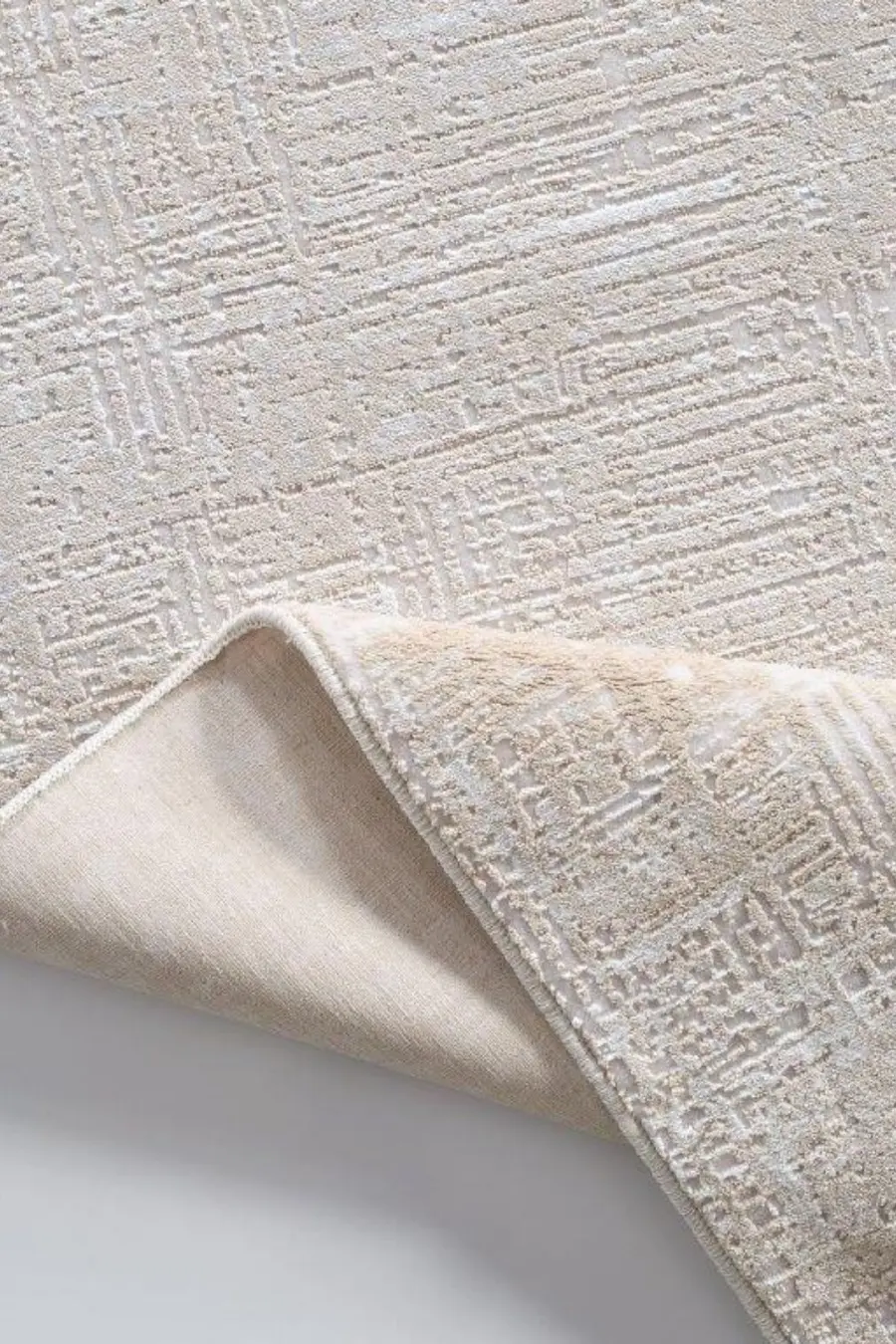 Lidya 16116 Dikdörtgen Tozumaz Makine Halısı 160X230 - Vizon 3