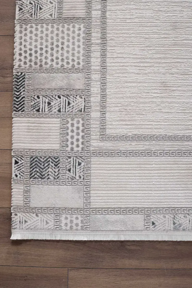 Lustiva 17804 Dikdörtgen Tozumaz Halı Gri - 160X230 4
