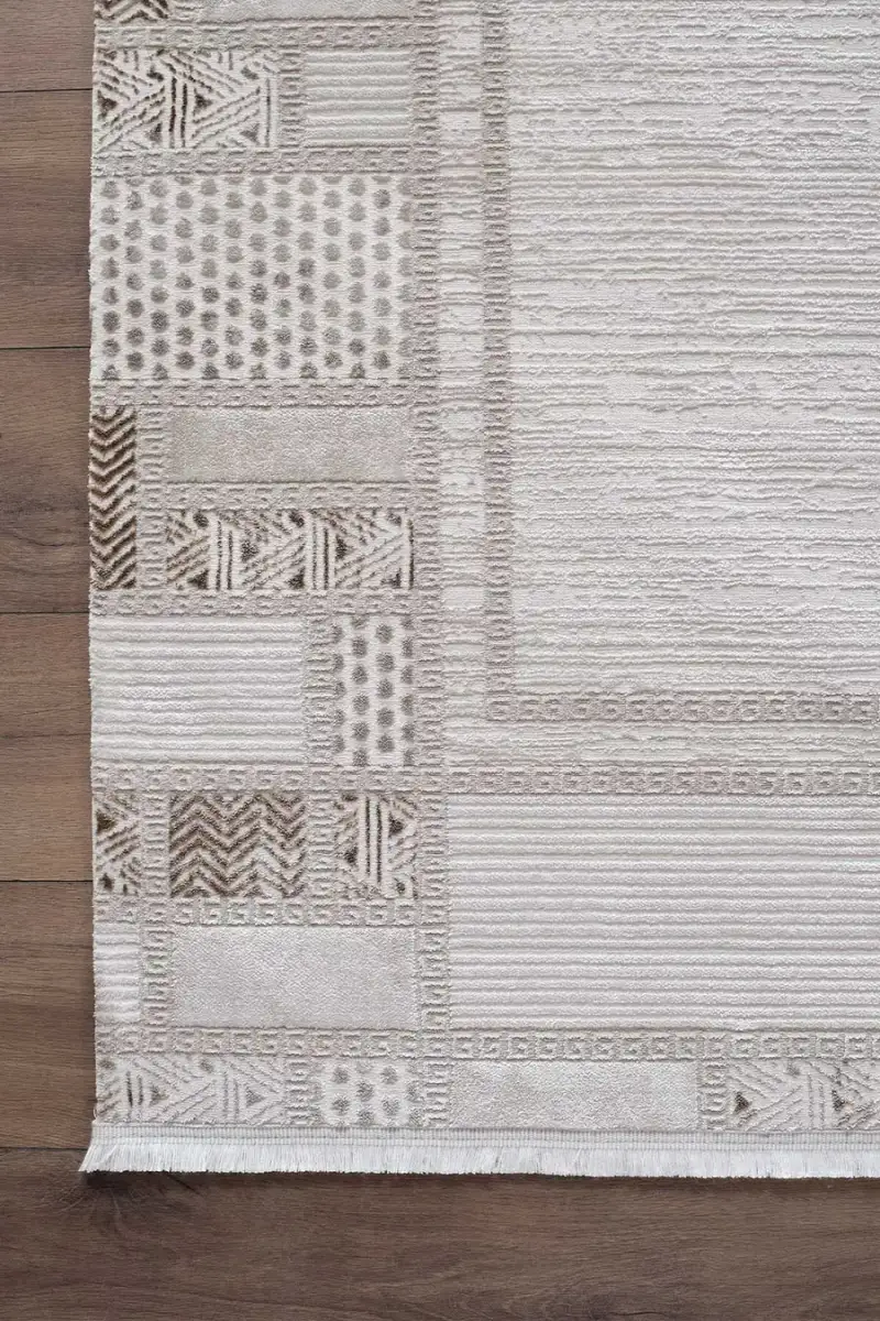 Lustiva 17804 Dikdörtgen Tozumaz Halı Vizon - 160X230 5