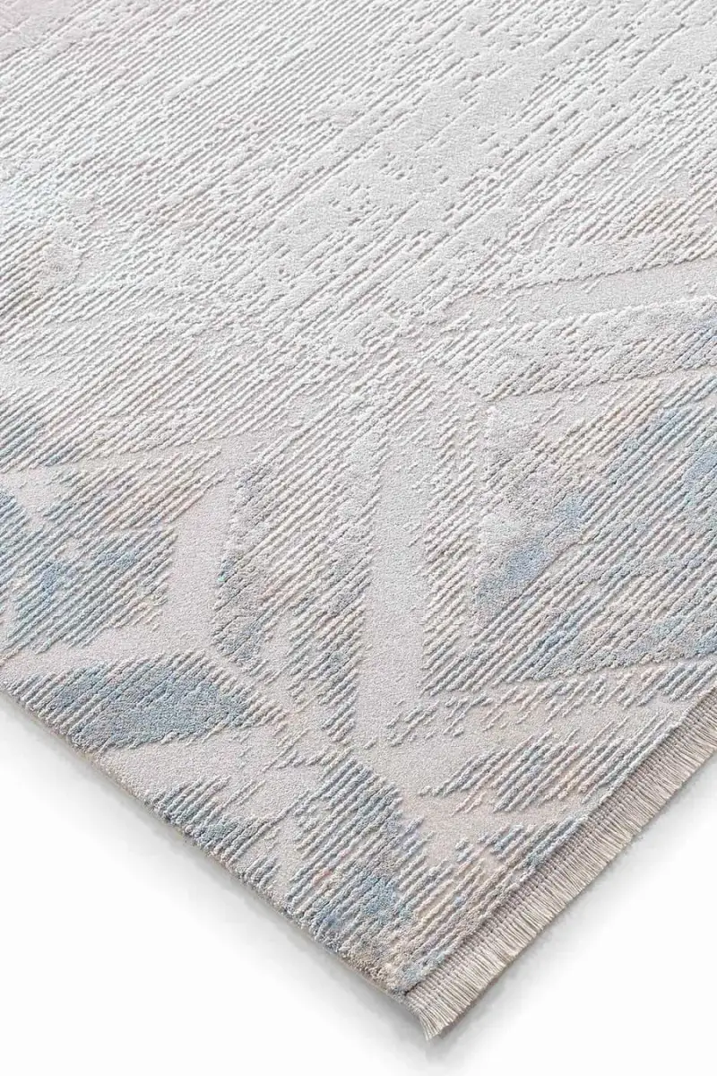 Novastyle 16294 Dikdörtgen Akrilik Makine Halısı 160x230 - Mavi 4
