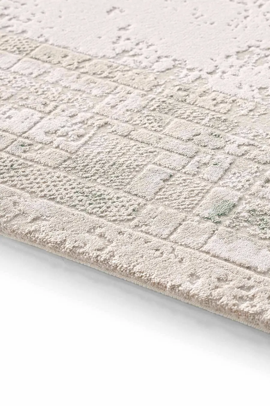 Novastyle 16295 Dikdörtgen Akrilik Makine Halısı 160x230 - Yeşil