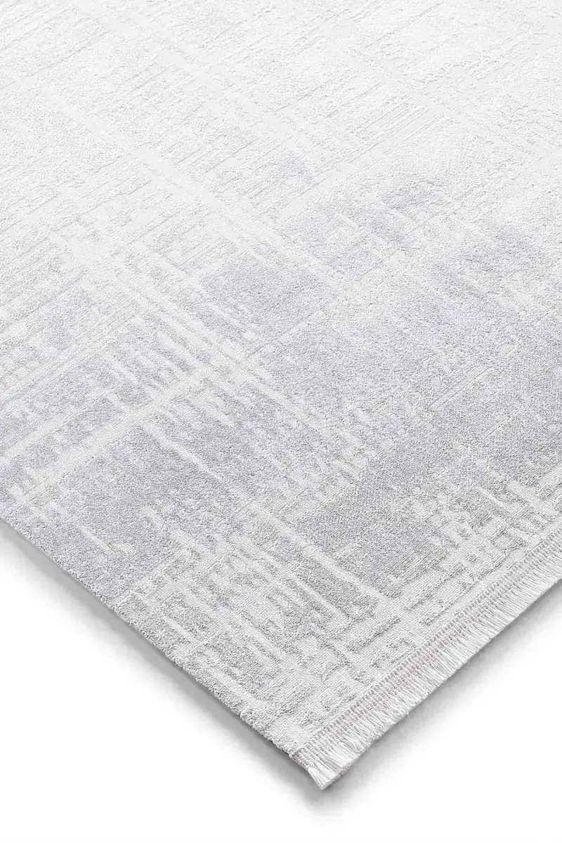 Venita 11961 Dikdörtgen Polyester Makine Halısı 200X290 - Beyaz 3
