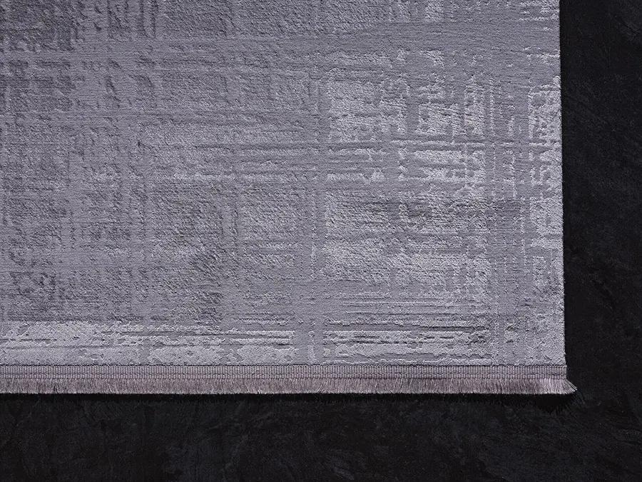 Venita 11961 Dikdörtgen Polyester Makine Halısı 200X290 - Gri 3