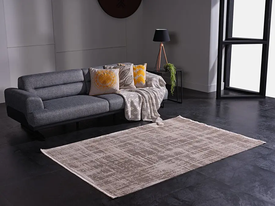 Venita 11961 Dikdörtgen Polyester Makine Halısı 200X290 - Vizon 2