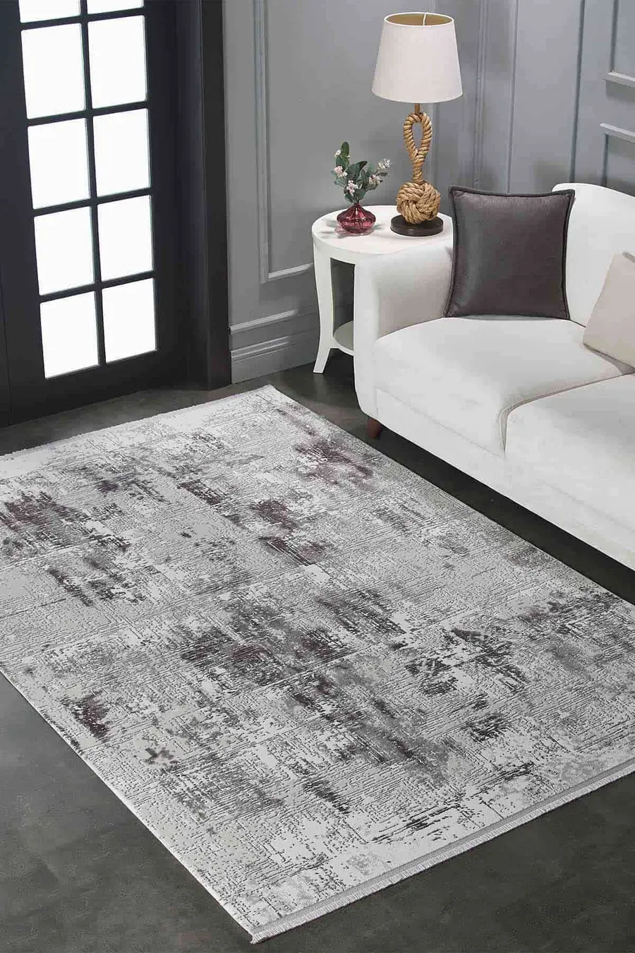 Viera 11605 Dikdörtgen Akrilik Halı 200X290 - Gri