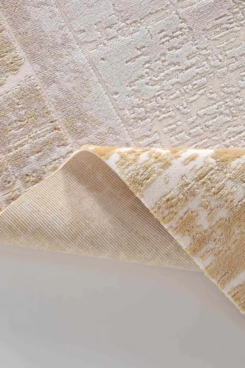 Viera 11607 Dikdörtgen Akrilik Halı Sarı - 100X200 2