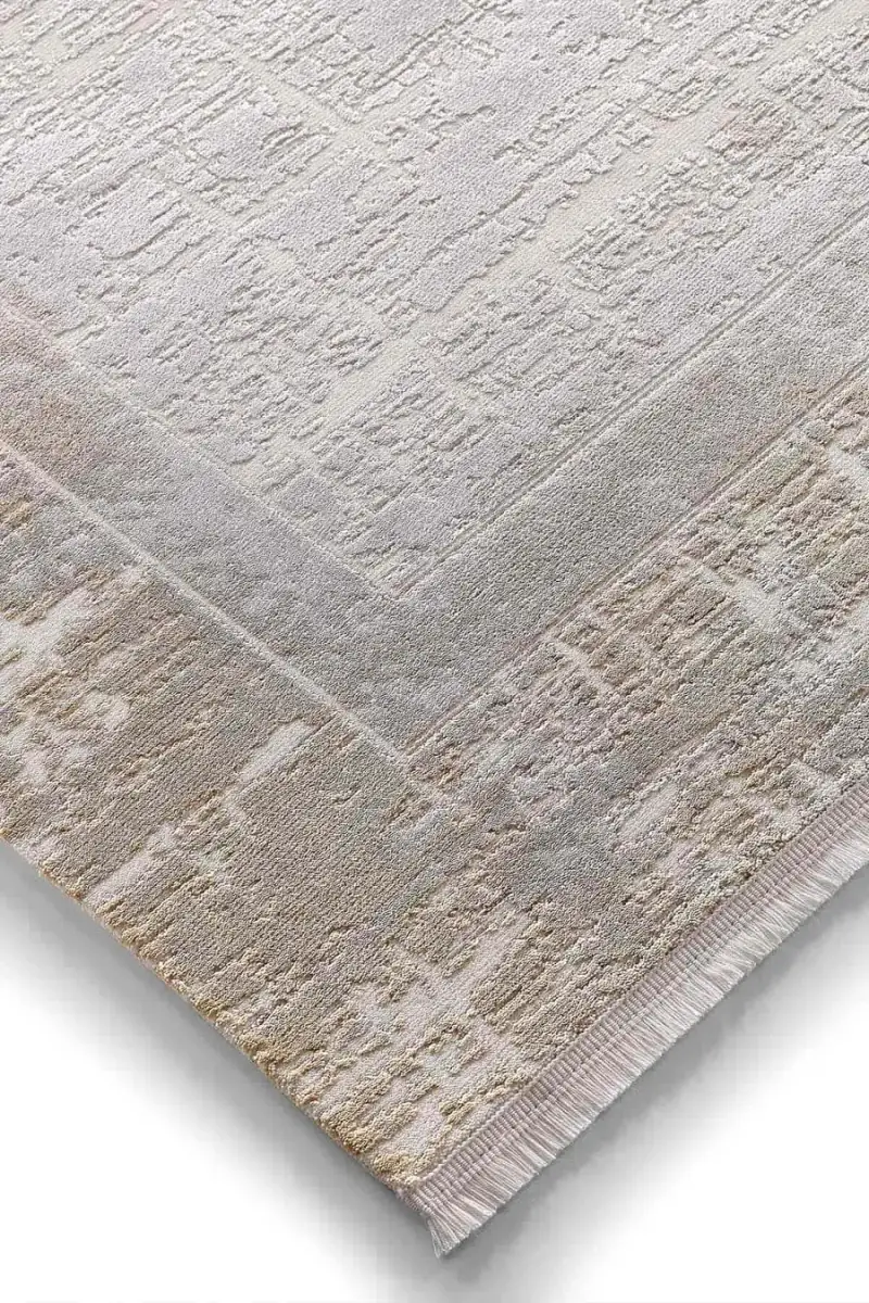 Viera 11607 Dikdörtgen Akrilik Halı Sarı - 100X200 4