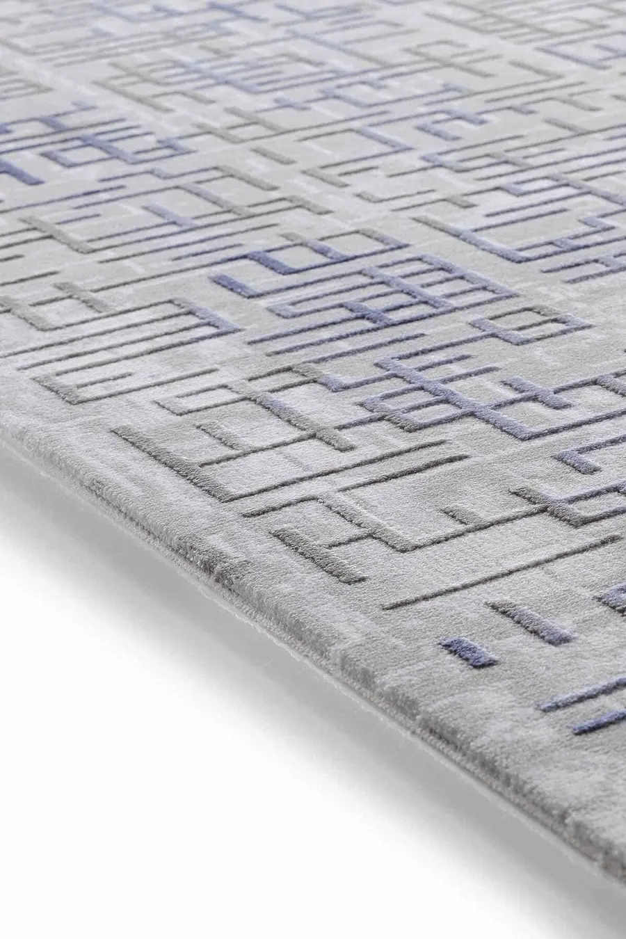Viera 13541 Dikdörtgen Akrilik Halı 160X230 - Mavi 4