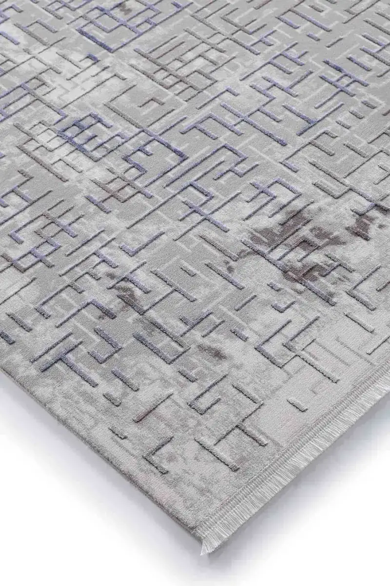 Viera 13541 Dikdörtgen Akrilik Halı 160X230 - Mavi 5