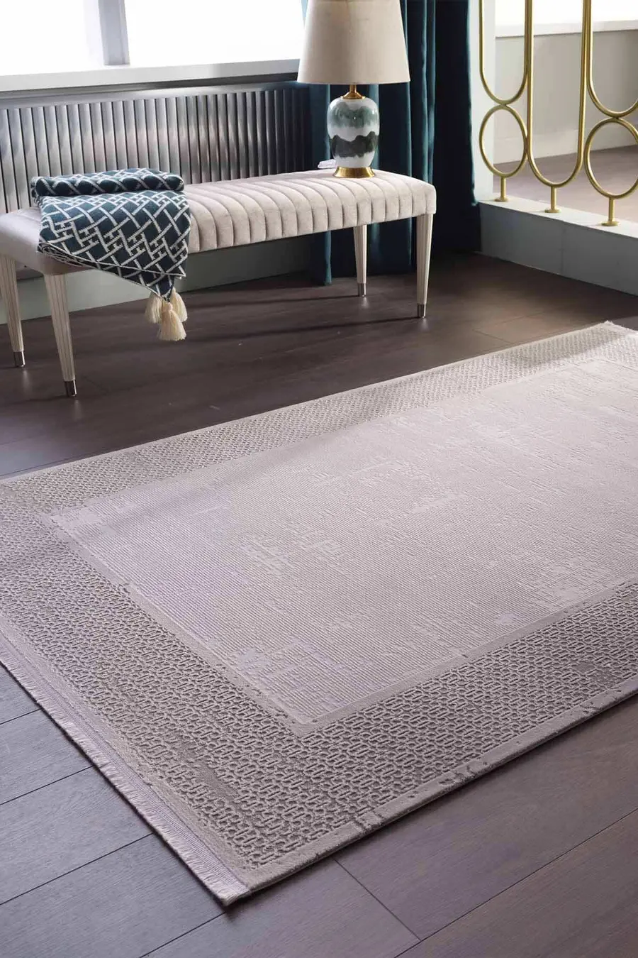 Viera 13882 Dikdörtgen Akrilik Halı Gri - 160X230