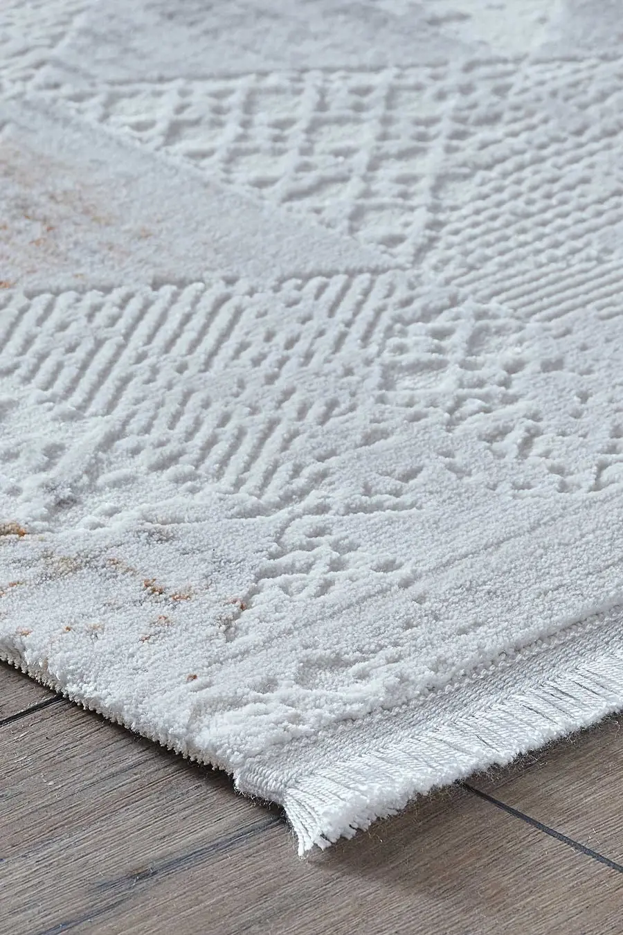 Viera 18823 Dikdörtgen Akrilik Makine Halısı 80x000 - Bakır 3