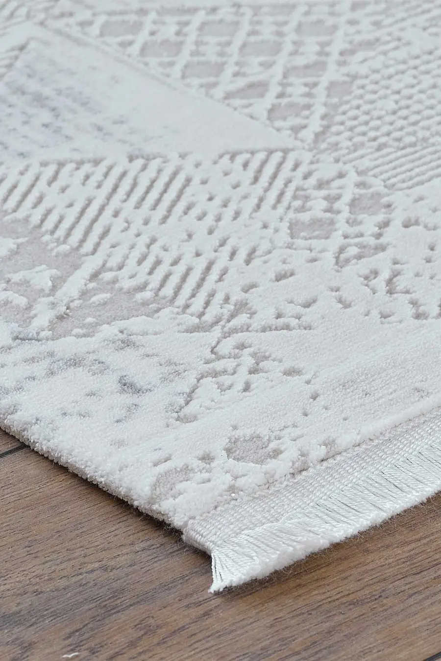 Viera 18823 Dikdörtgen Akrilik Makine Halısı 80x000 - Mavi 2